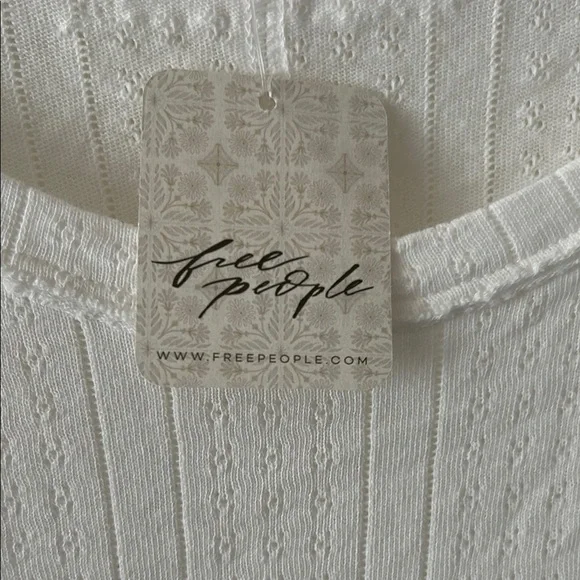 We The Free Cream Textured Knit Top - Picture 3 of 5